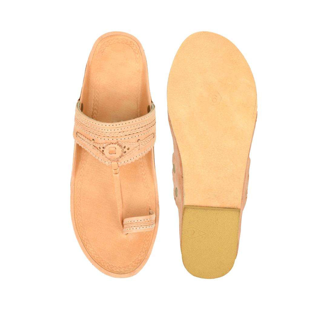 Stepsera Traditional Handmade Kolhapuri Chappals for Men | Premium Leather Ethnic Slipper for Weddings, Festive Occasions, and Everyday Comfort