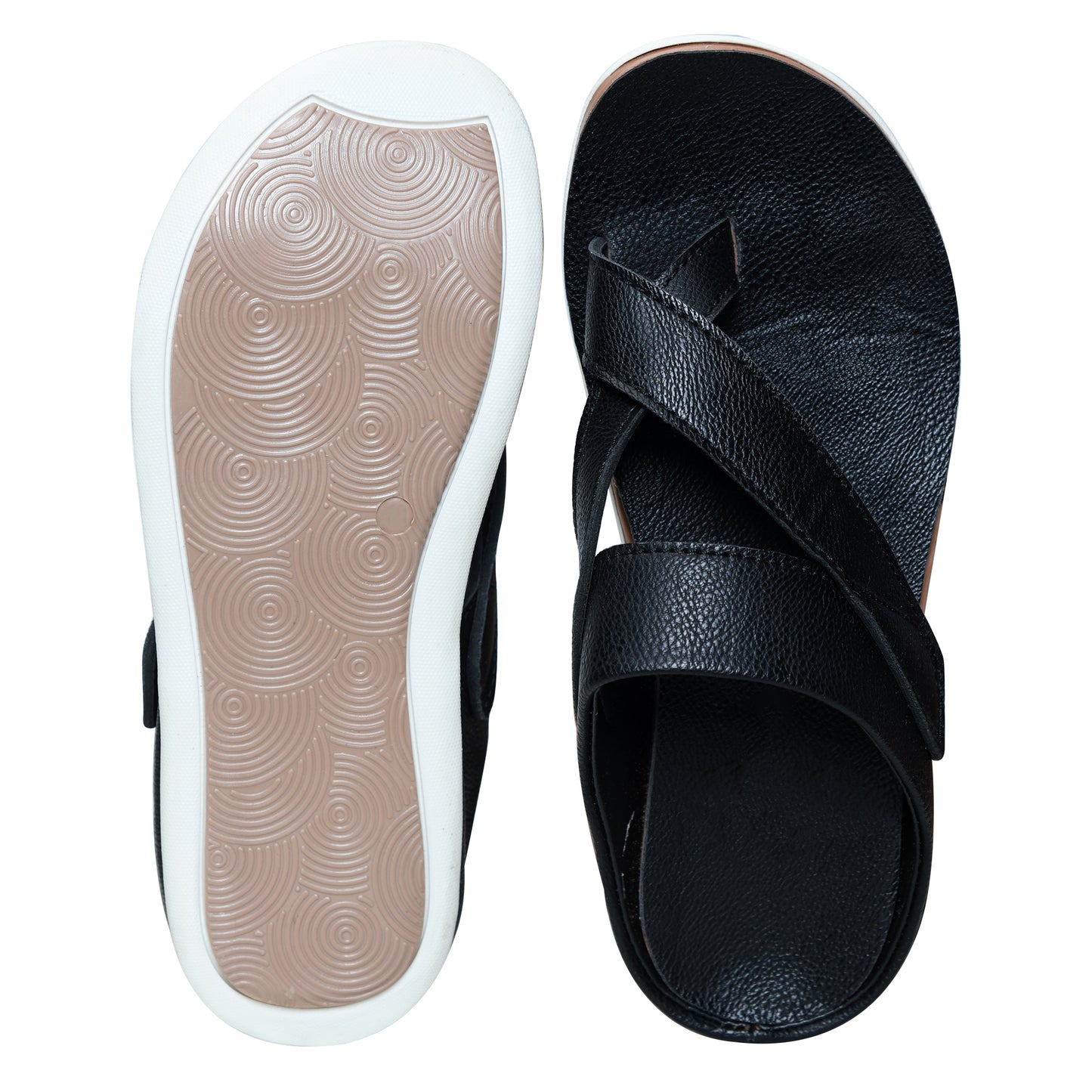 STEPSERA | Men's Ultra Soft Cushion Slippers | Premium Faux Leather Chappals | Stylish & Trendy Design for Weddings, Parties, & Ethnic