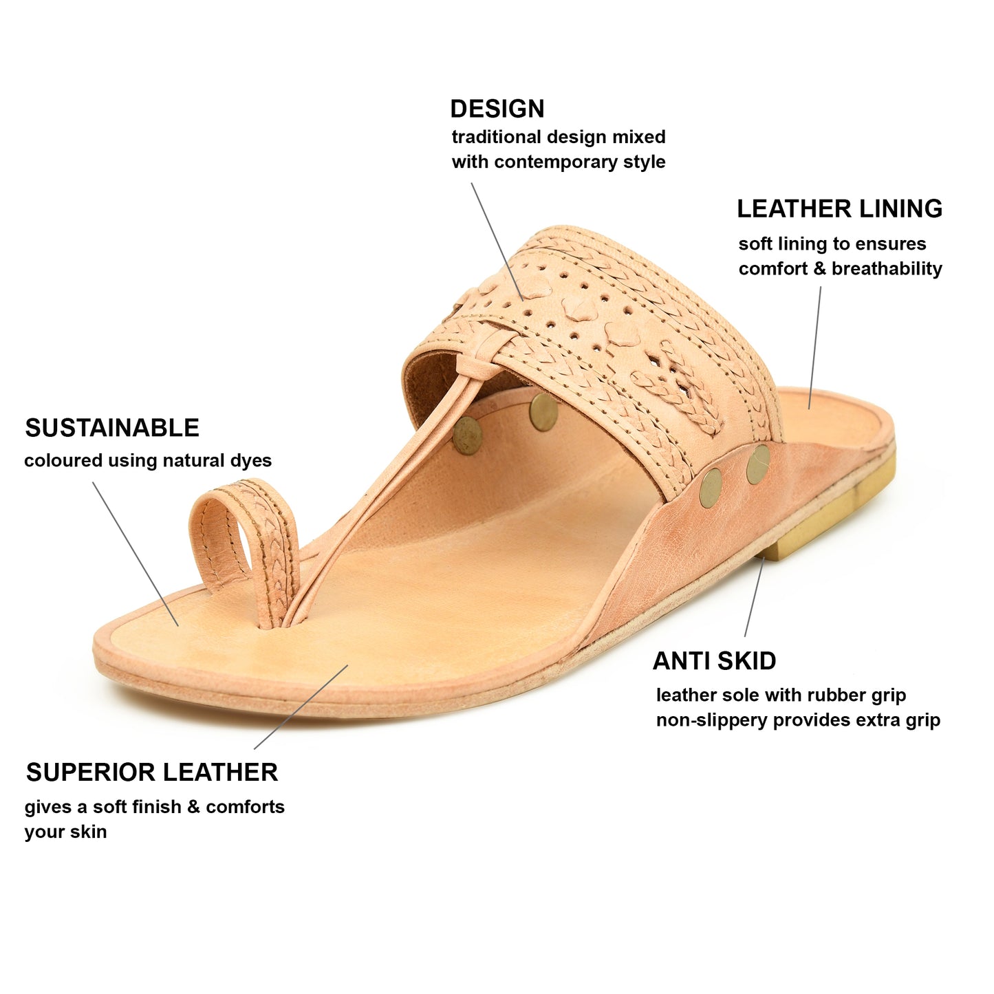 Stepsera Authentic Men’s Leather Kolhapuri Chappal | Durable Handcrafted Ethnic Footwear for Weddings, Festive Events, and Everyday Style