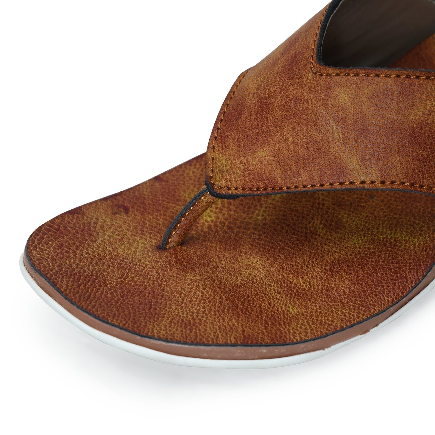 STEPSERA | Men's Faux Leather Slippers | Stylish, Lightweight & Comfortable Chappals for Casual, Ethnic, Party & Wedding