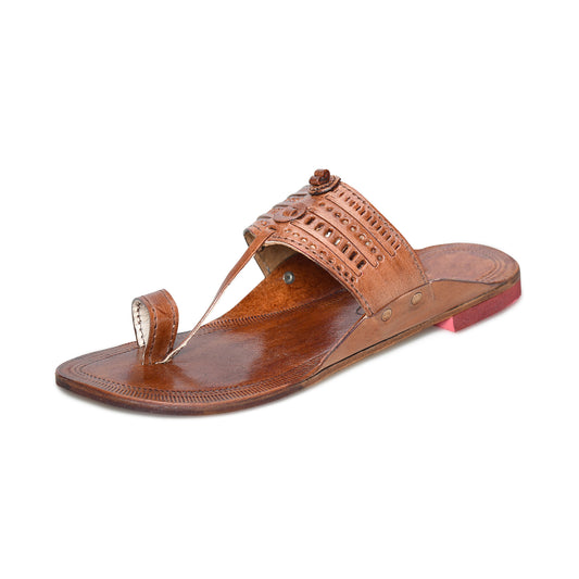 Stepsera Authentic Leather Kolhapuri Chappals for Men | Perfect Traditional & Ethnic Wedding Footwear