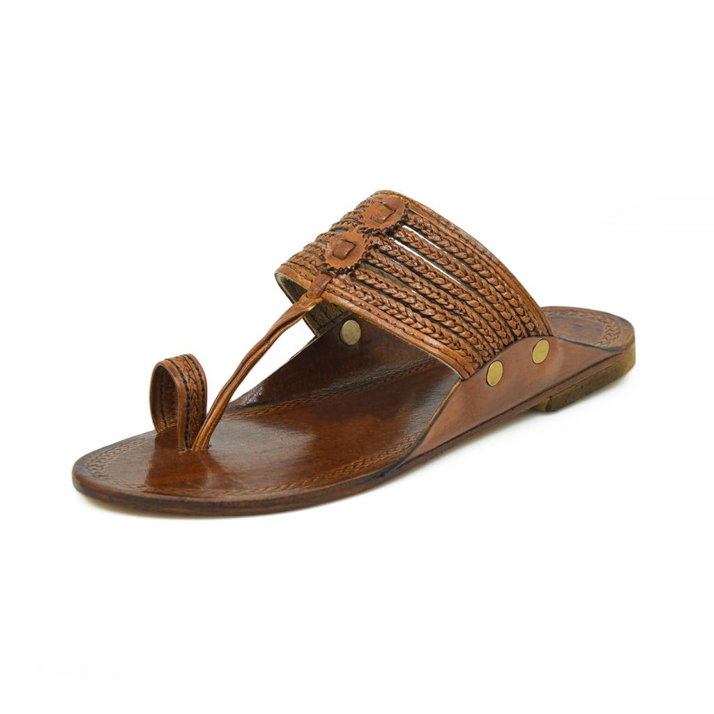 Stepsera Handmade Premium Leather Kolhapuri Chappals for Men | Traditional Ethnic Footwear for Weddings, Festive Occasions, and Daily Comfort